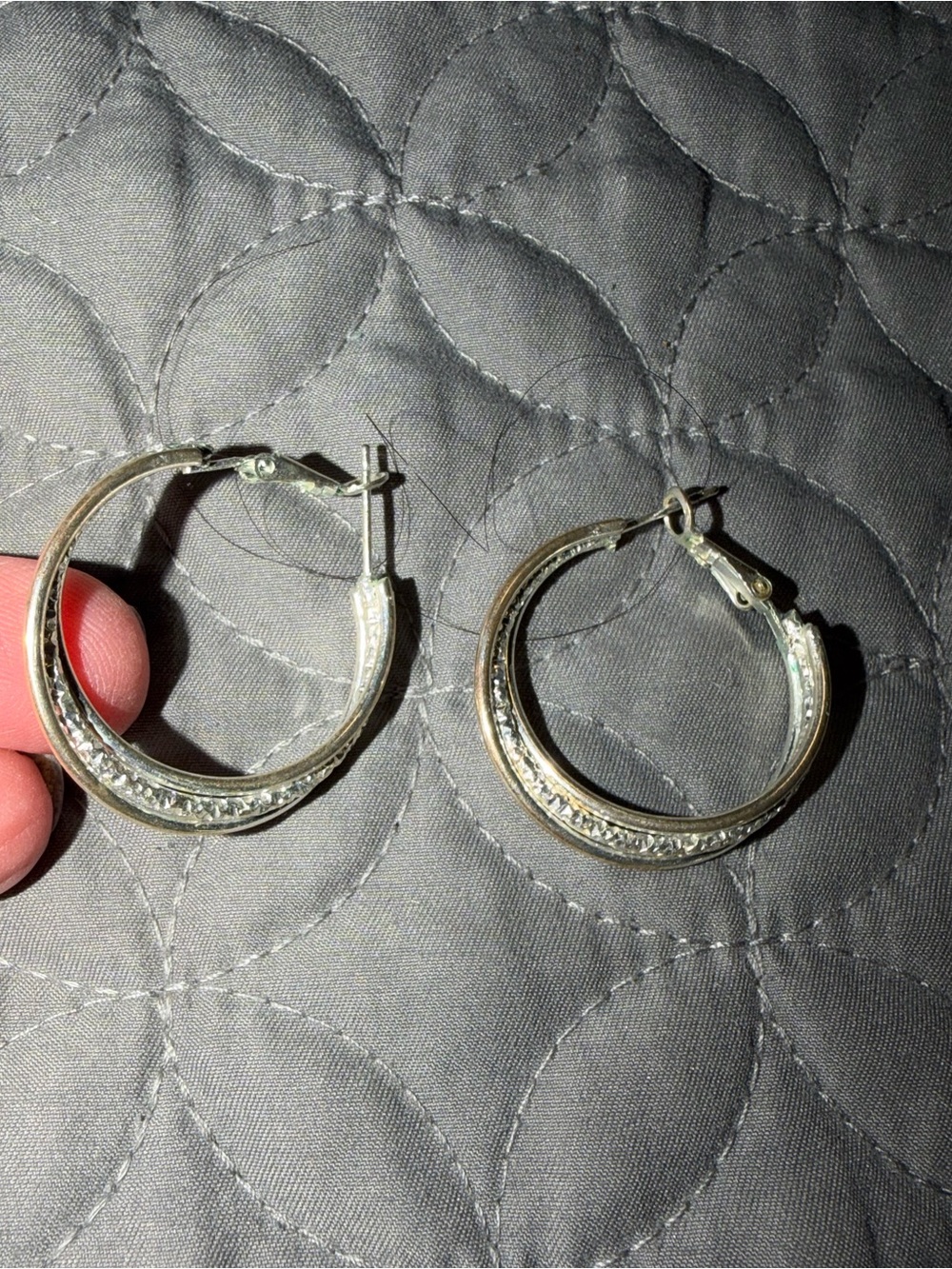 GRANDMAS JEWELRY GORGEOUS Silver-Tone Hoop Earrings